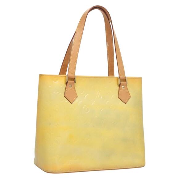 LOUIS VUITTON Monogram Vernis Houston Hand Bag Gris M91053 - Picture 1 of 13